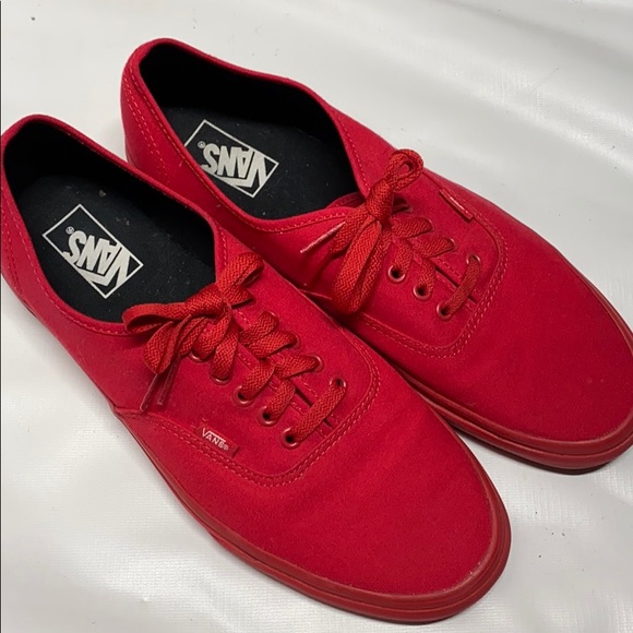 vans red monochrome